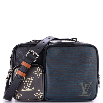 Louis Vuitton Messenger Multipocket Bag Patchwork Monogram Eclipse Canvas and Printed Leather