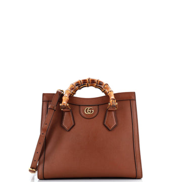 Gucci Diana NM Bamboo Handle Tote Leather Small