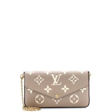 Louis Vuitton Felicie Pochette Bicolor Monogram Empreinte Giant