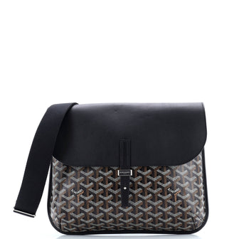 Goyard Coursier Messenger Bag Coated Canvas and Leather