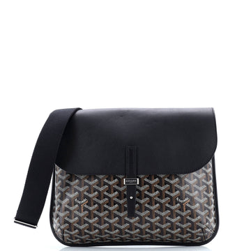 Goyard Coursier Messenger Bag Coated Canvas and Leather
