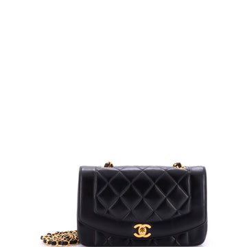 Chanel Vintage Diana Flap Bag Quilted Lambskin Small