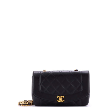 Chanel Vintage Diana Flap Bag Quilted Lambskin Small