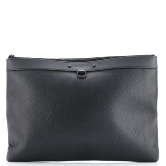 Louis Vuitton Discovery Pochette Monogram Shadow Leather GM