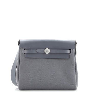 Hermes Herbag Zip Toile and Leather 20