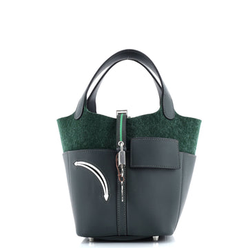 Hermes Go Team Picotin Lock Bag Feutre Wool and Swift PM