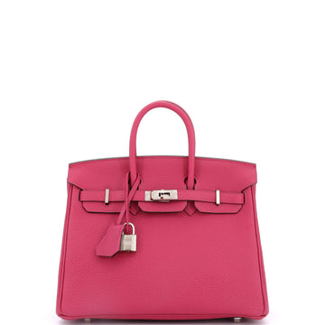 Hermes Birkin Handbag Pink Togo with Palladium Hardware 25