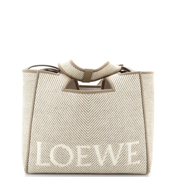 Loewe Paula's Ibiza Logo Convertible Tote Canvas Small