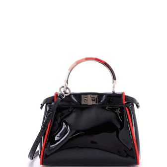 Fendi Resin Handle Peekaboo Bag Patent Mini
