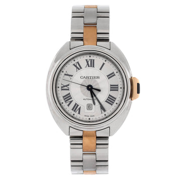 Cartier Cle de Cartier Automatic Watch Stainless Steel and Rose Gold 31