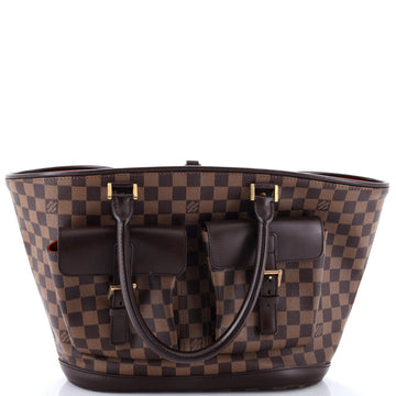 Louis Vuitton Manosque Handbag Damier GM
