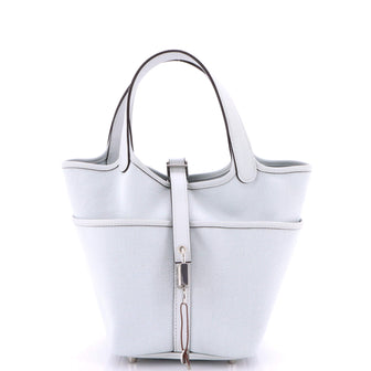 Hermes Cargo Picotin Lock Bag Canvas and Swift PM