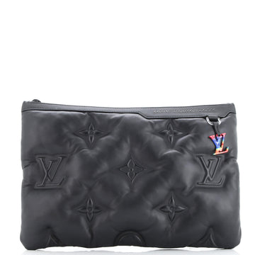 Louis Vuitton A4 Pouch Monogram Puffer Lambskin