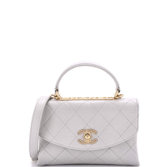 Chanel Trendy Spirit Top Handle Bag Quilted Lambskin Small