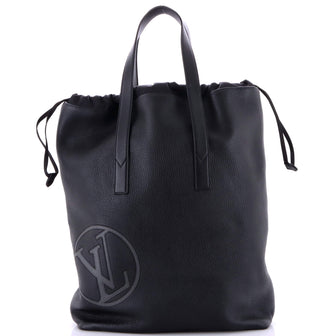 Louis Vuitton Cabas Light Drawstring Bag Initials Taurillon Leather