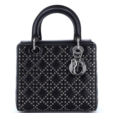 Christian Dior Lady Dior Bag Cannage Lucky Star Studded Lambskin Medium