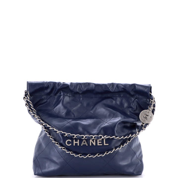 Chanel 22 Chain Hobo Quilted Calfskin Small