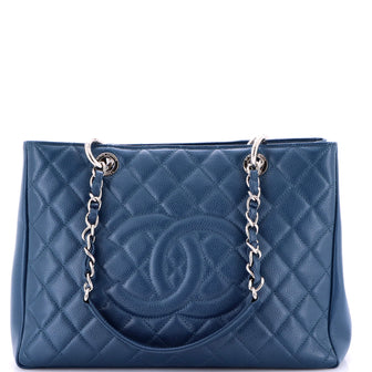 Chanel Grand Shopping Tote Quilted Caviar
