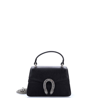 Gucci Dionysus Top Handle Bag Leather with Crystals Mini
