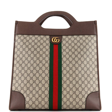 Gucci Ophidia Cut Out Handle Tote GG Coated Canvas Large