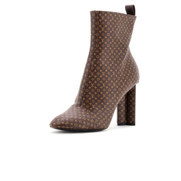 Louis Vuitton Women's Silhouette Ankle Boots Nano Monogram Canvas