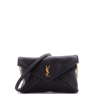 Saint Laurent Cassandre Envelope Chain Crossbody Bag Leather Mini