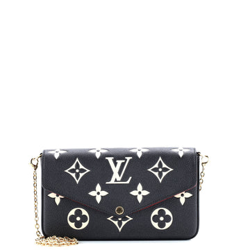 Louis Vuitton Felicie Pochette Bicolor Monogram Empreinte Giant