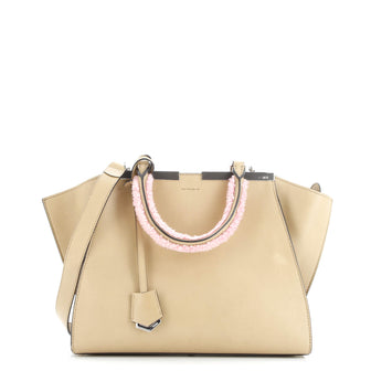 Fendi 3Jours Bag Leather with Shearling Petite