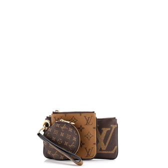 Louis Vuitton Trio Pouch Set Reverse Monogram Giant
