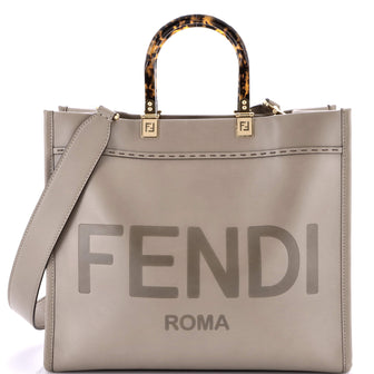 Fendi Sunshine Shopper Tote Leather Medium