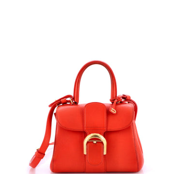 Delvaux Brillant Top Handle Bag Leather Mini