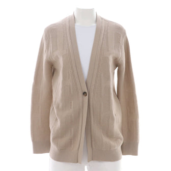 Hermes Women's College V-Neck Cardigan Wool