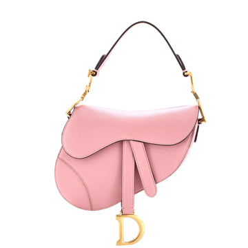 Christian Dior Saddle Handbag Leather Mini