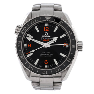 Omega Seamaster Planet Ocean 600M Co-Axial Chronometer GMT Automatic Watch Stainless Steel 43