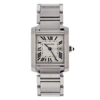 Cartier Tank Francaise Quartz Watch Stainless Steel 25