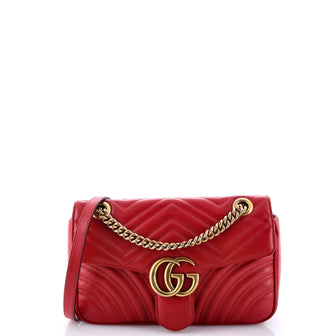 Gucci GG Marmont Flap Bag Matelasse Leather Small