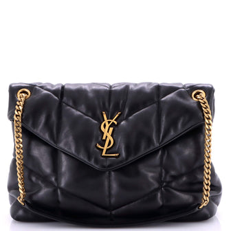 Saint Laurent Loulou Puffer Shoulder Bag Quilted Leather Medium