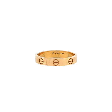 Cartier Love Wedding Band Ring 18K Yellow Gold