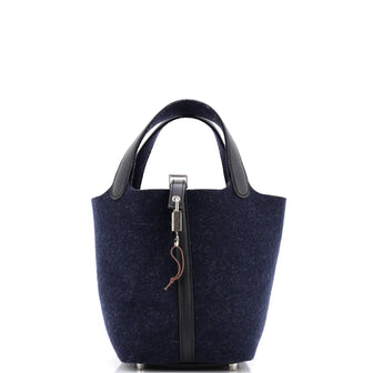 Hermes Picotin Lock Bag Felt with Leather PM