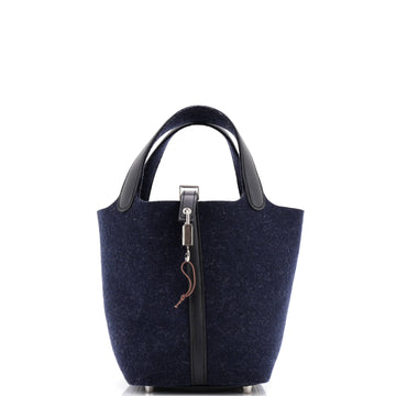 Hermes Picotin Lock Bag Felt with Leather PM