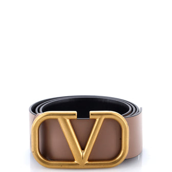 Valentino Garavani VLogo Reversible Belt Leather Wide