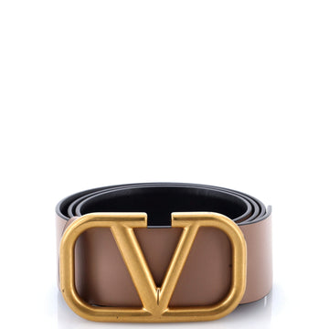 Valentino Garavani VLogo Reversible Belt Leather Wide