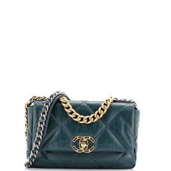 Chanel 19 Flap Bag Quilted Leather Medium