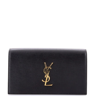 Saint Laurent Classic Monogram Clutch Leather