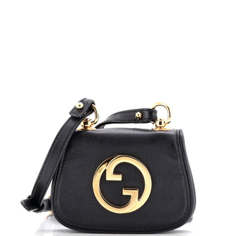 Gucci Blondie NM Card Case Wallet with Strap Leather
