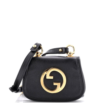 Gucci Blondie NM Card Case Wallet with Strap Leather