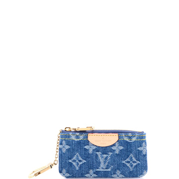 Louis Vuitton Key Pouch Monogram Denim