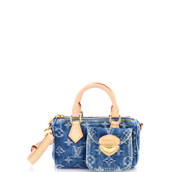 Louis Vuitton Speedy Bandouliere NM Bag Monogram Denim Nano