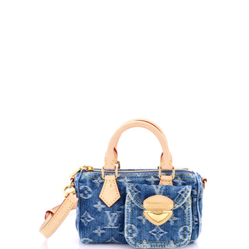 Louis Vuitton Speedy Bandouliere NM Bag Monogram Denim Nano