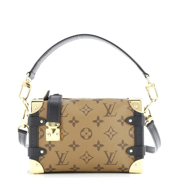 Louis Vuitton Side Trunk Handbag Reverse Monogram Canvas PM
